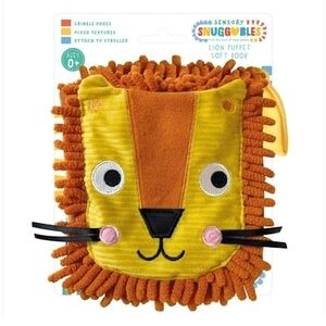 Sensory Plush Lion Face  Cloth Puppet Book